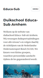 Mobile Screenshot of educa-sub.nl